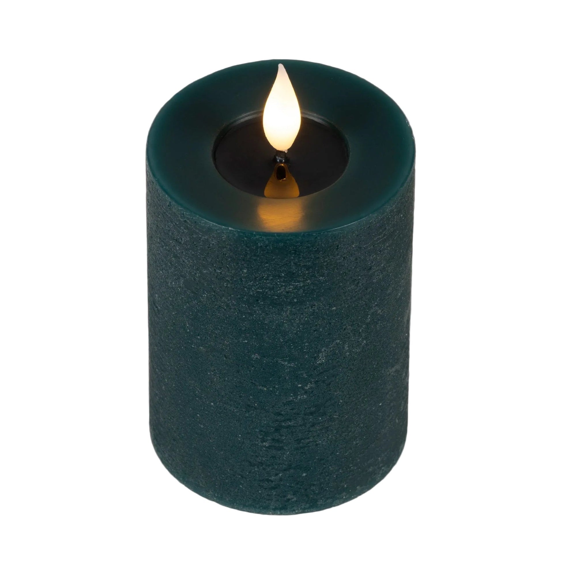 LED Κερί από Κερί Wax με Ρεαλιστική Φλόγα Emerald Φ8x14