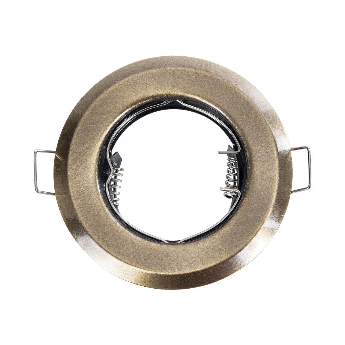 DELTA 77813 Χωνευτό Στρόγγυλο Σποτ Οροφής για Λάμπα MR16 με Βάση GU5.3 ή GU10 - IP20 - Μεταλλικό - Φ83 x Υ31mm - Μπρούτζινο