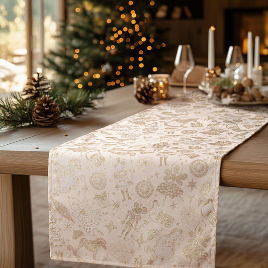 Ράννερ Ζακάρ Καρυοθραύστης με Χρυσό Λούρεξ 40x150εκ