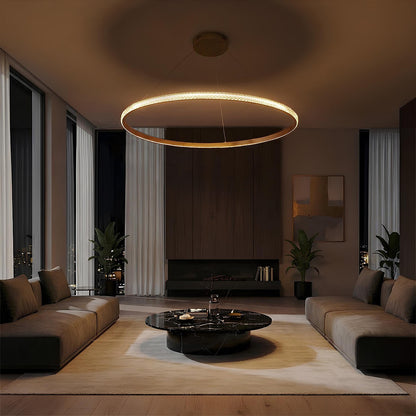 DIAMOND KLV-101-0232 Κρεμαστό Φωτιστικό Οροφής LED 67W 6700lm 180° AC 220-240V IP20 Ρυθμιζόμενο Λευκό CCT με Χειριστήριο από 2700K έως 6000K Dimmable - Lumileds SMD Chip - Χρυσό Πλατίνα - Μ80 x Π80 x Υ3