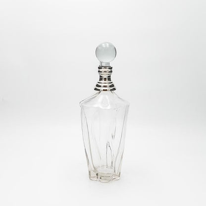 ΚΑΡΑΦΑ ΓΥΑΛΙΝΗ - ΜΕΤΑΛΛΙΚΗ ΑΣΗΜΙ 10x10x33