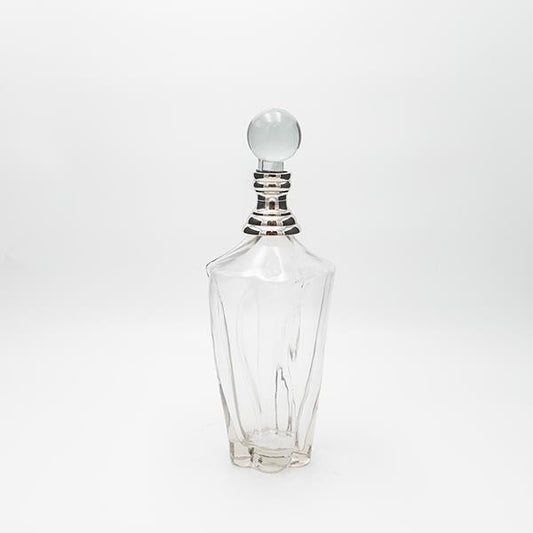 ΚΑΡΑΦΑ ΓΥΑΛΙΝΗ - ΜΕΤΑΛΛΙΚΗ ΑΣΗΜΙ 10x10x33