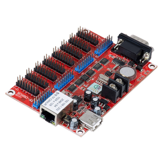 TF-C6NUR 90386 LED Receiving Card 8 x HUB75 - Κάρτα Καναλιών για Ψηφιακές Οθόνες LED Video Wall Single Color W2048 x H64 & W1024 x H128 - Double Color W1024 x H64 - W512 x H128 - Gigabit Network Linkable - DC 3.5~6V - IP20 Μ11.7 x Π7.8 x Υ1.6cm