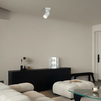 SPOTA KLV-101-0135 Κινούμενο Φωτιστικό Σποτ Οροφής για Λάμπα MR16 με Ντουί GU10 AC 220-240V IP20 - Λευκό Ματ - Μ7 x Π6 x Υ14