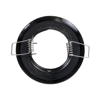 DELTA 77813 Χωνευτό Στρόγγυλο Σποτ Οροφής για Λάμπα MR16 με Βάση GU5.3 ή GU10 - IP20 - Μεταλλικό - Φ83 x Υ31mm - Μπρούτζινο