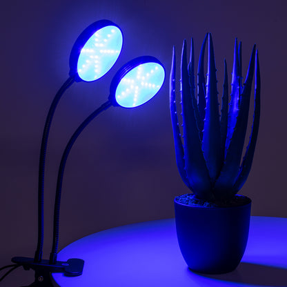 GROWME 79650 Φωτιστικό Ανάπτυξης Φυτών με Ενσωματωμένο Χειριστήριο LED 10W 300lm 120° DC 5V με USB 2.0 IP20 Πολύχρωμο Πλήρους Φάσματος Κόκκινο 660nm & Μπλε 450nm & UVIR 730nm Dimmable - Sanan SMD Chip - Μαύρο - Μ10 x Π30 x Υ36