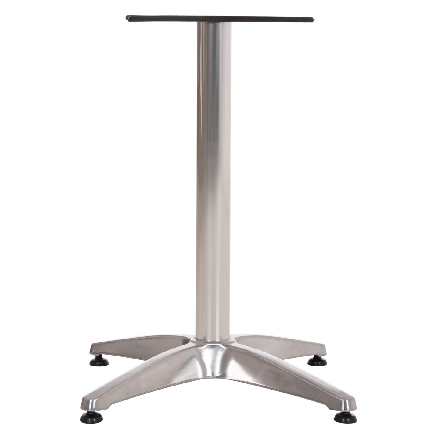 ALUMINUM BASE 4-LEG WITH CHROME CROSS 66x66x69