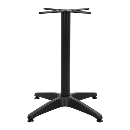 ALUMINUM 4-STAR BASE WITH CROSSBAR BLACK 66x66x69