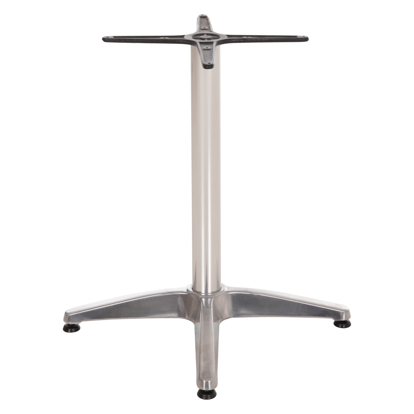 ALUMINUM BASE 4-LEG WITH CHROME CROSS 66x66x69