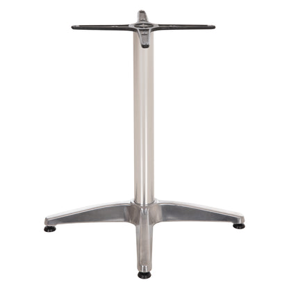 ALUMINUM BASE 4-LEG WITH CHROME CROSS 66x66x69