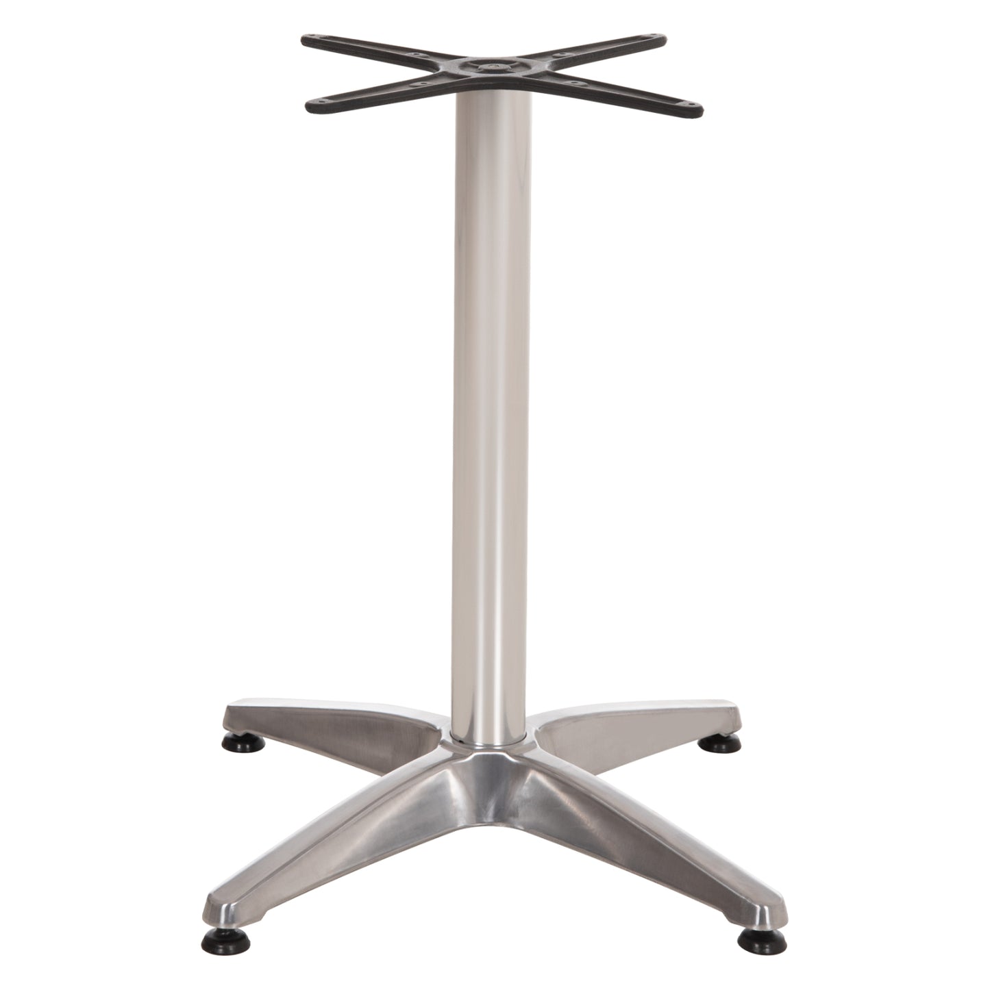 ALUMINUM BASE 4-LEG WITH CHROME CROSS 66x66x69