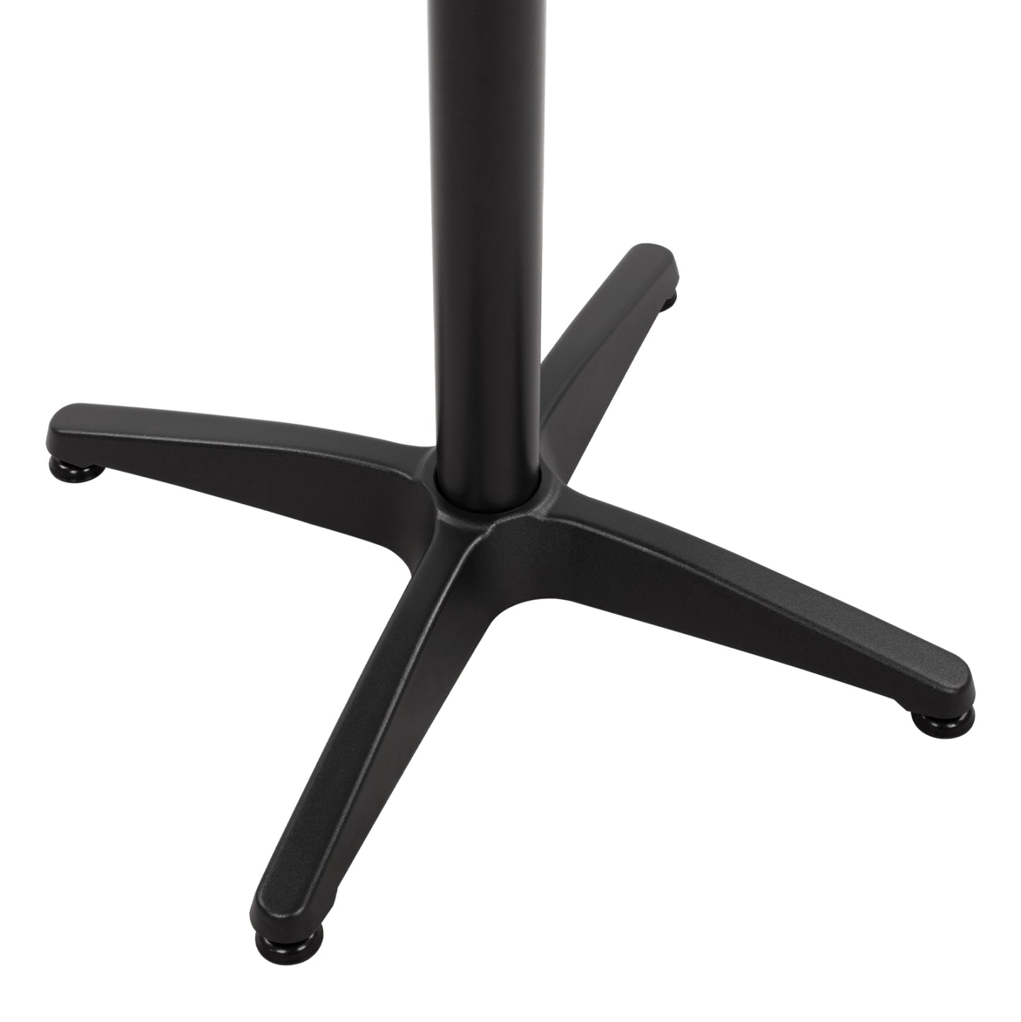 ALUMINUM 4-STAR BASE WITH CROSSBAR BLACK 66x66x69