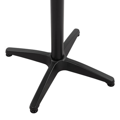 ALUMINUM 4-STAR BASE WITH CROSSBAR BLACK 66x66x69