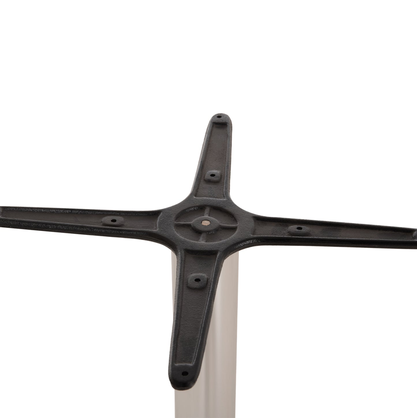 ALUMINUM BASE 4-LEG WITH CHROME CROSS 66x66x69