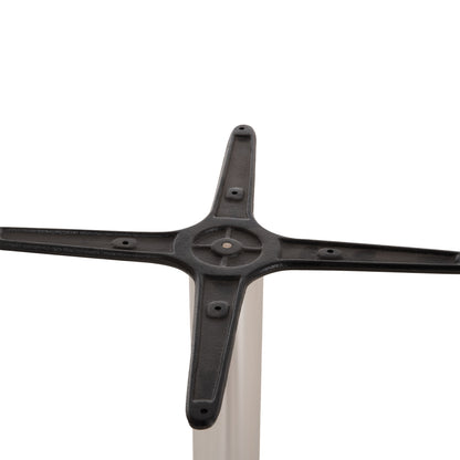 ALUMINUM BASE 4-LEG WITH CHROME CROSS 66x66x69