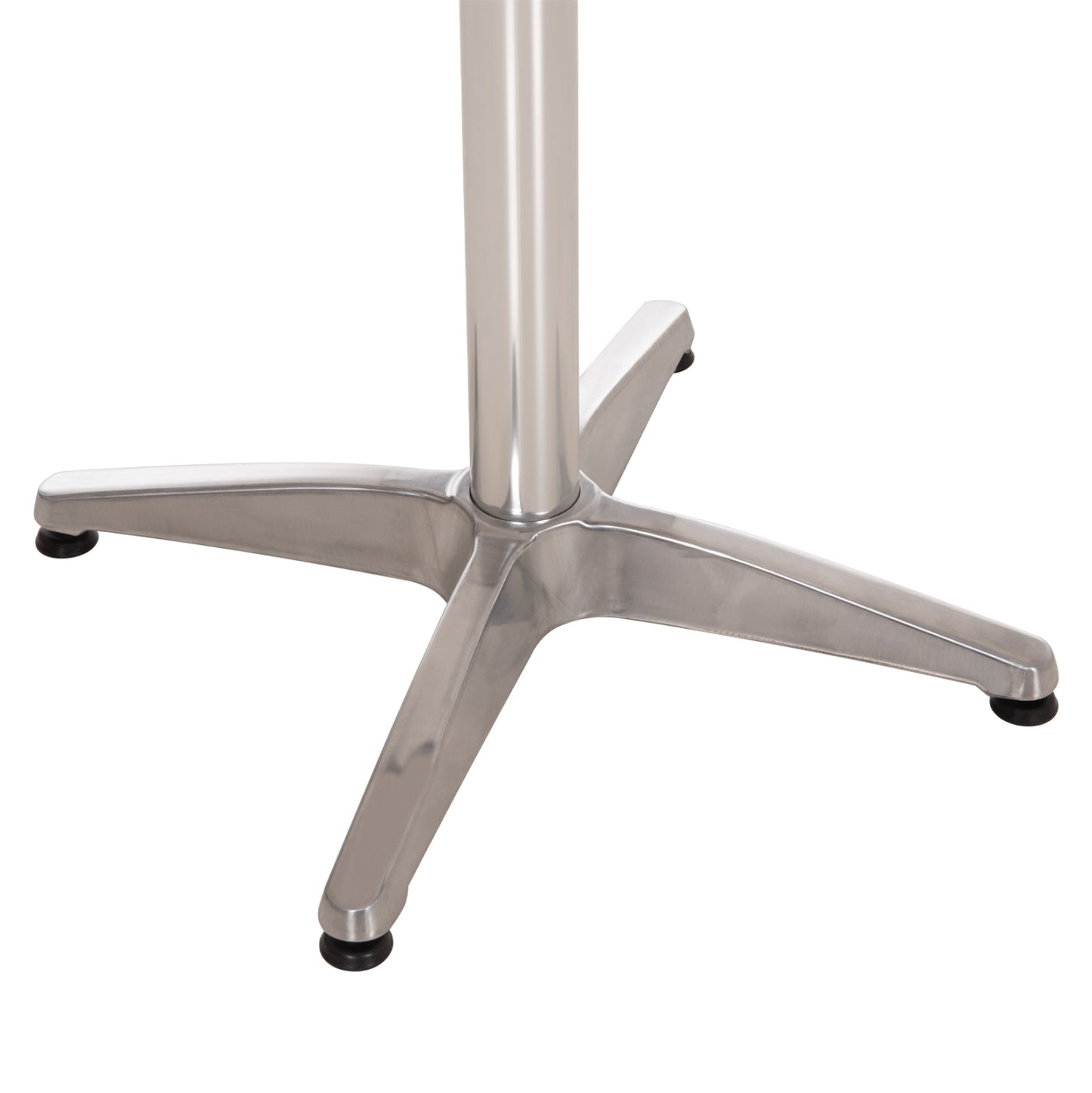 ALUMINUM BASE 4-LEG WITH CHROME CROSS 66x66x69