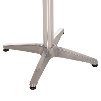 ALUMINUM BASE 4-LEG WITH CHROME CROSS 66x66x69