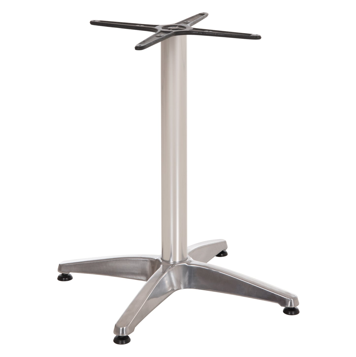 ALUMINUM BASE 4-LEG WITH CHROME CROSS 66x66x69
