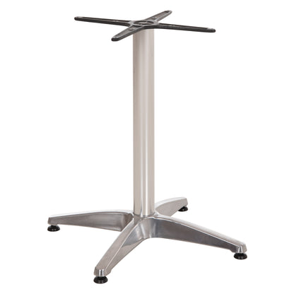 ALUMINUM BASE 4-LEG WITH CHROME CROSS 66x66x69