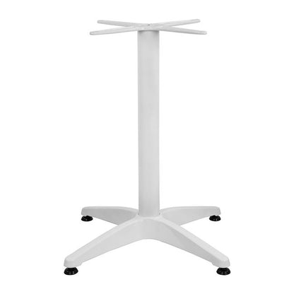 ALUMINUM 4-STAR BASE WITH CROSS WHITE 66x66x69
