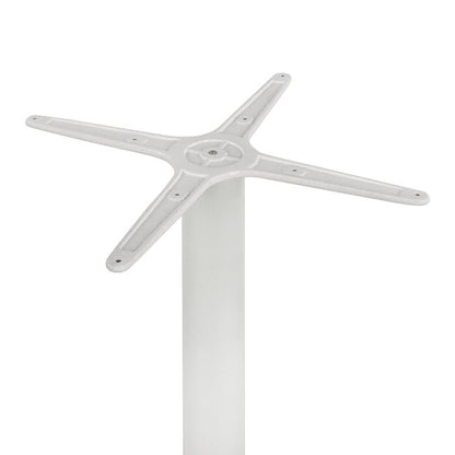 ALUMINUM 4-STAR BASE WITH CROSS WHITE 66x66x69