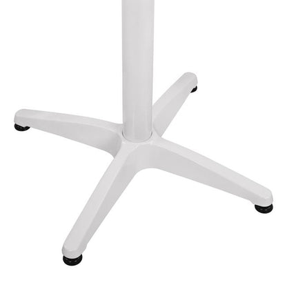 ALUMINUM 4-STAR BASE WITH CROSS WHITE 66x66x69