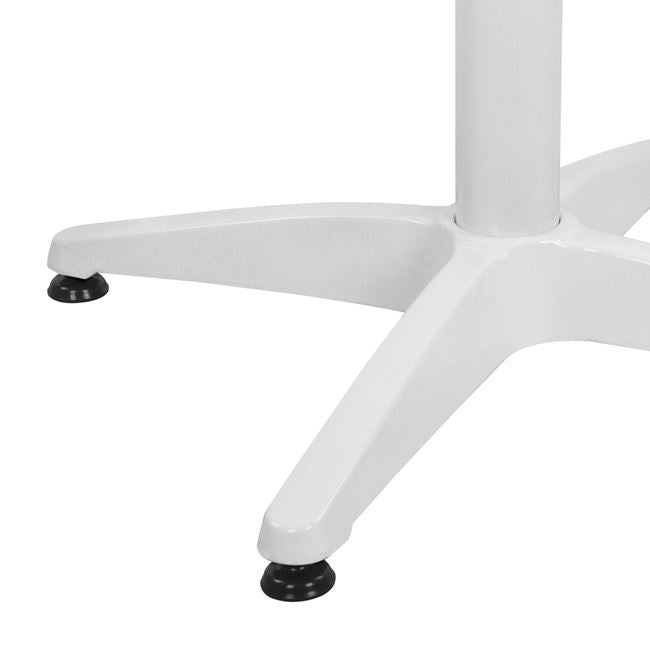 ALUMINUM 4-STAR BASE WITH CROSS WHITE 66x66x69