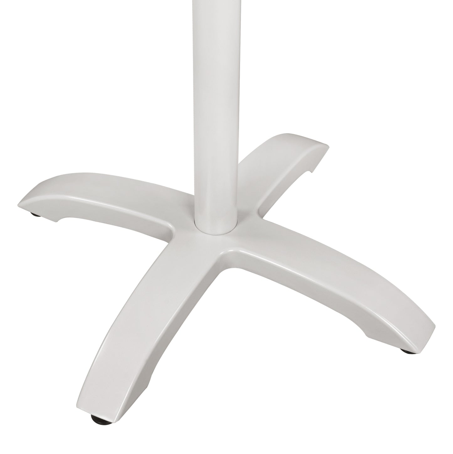 WHITE MATTE ALUMINUM BASE WITH CROSS 66x66x72