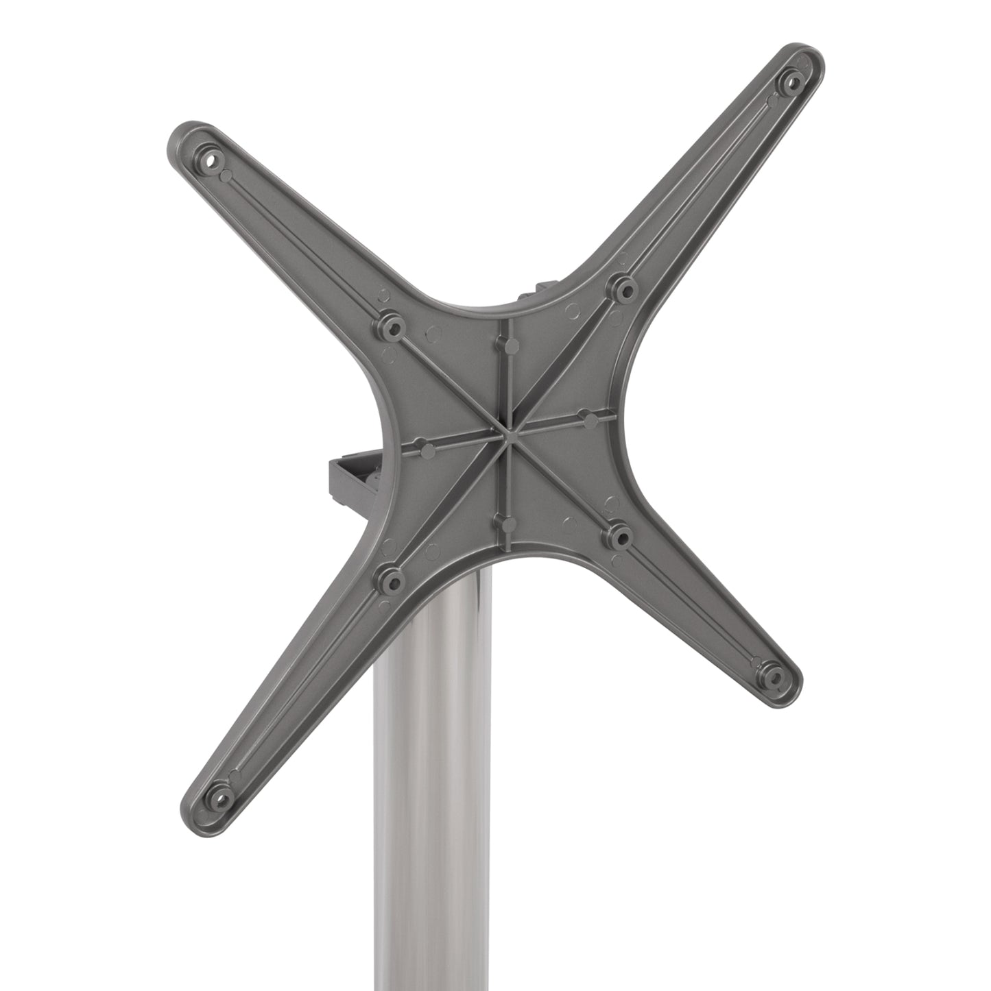 ALUMINIUM FOLDING CHROME BASE WITH CROSS 69x69x73