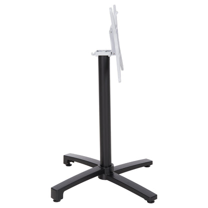 ALUMINUM FOLDING BASE BLACK MATT WITH CROSS 69x69x73