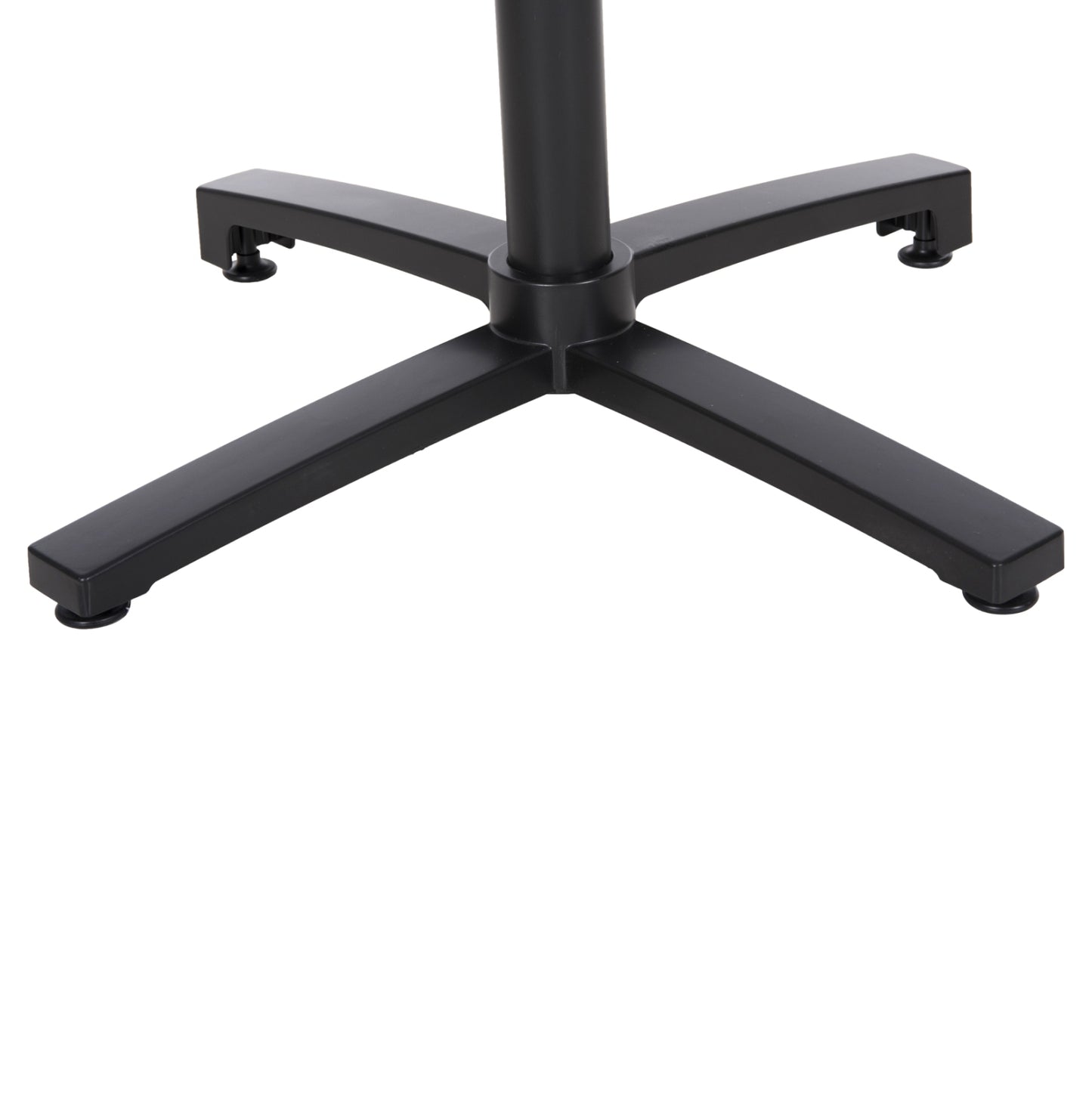 ALUMINUM FOLDING BASE BLACK MATT WITH CROSS 69x69x73
