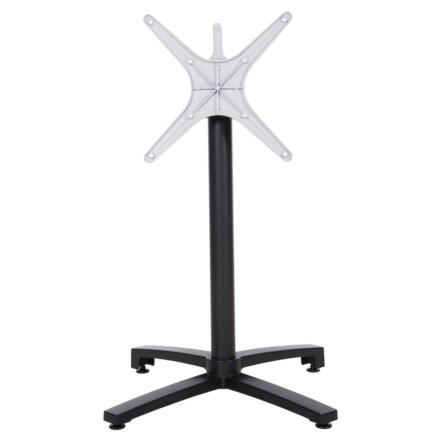 ALUMINUM FOLDING BASE BLACK MATT WITH CROSS 69x69x73