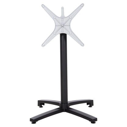 ALUMINUM FOLDING BASE BLACK MATT WITH CROSS 69x69x73