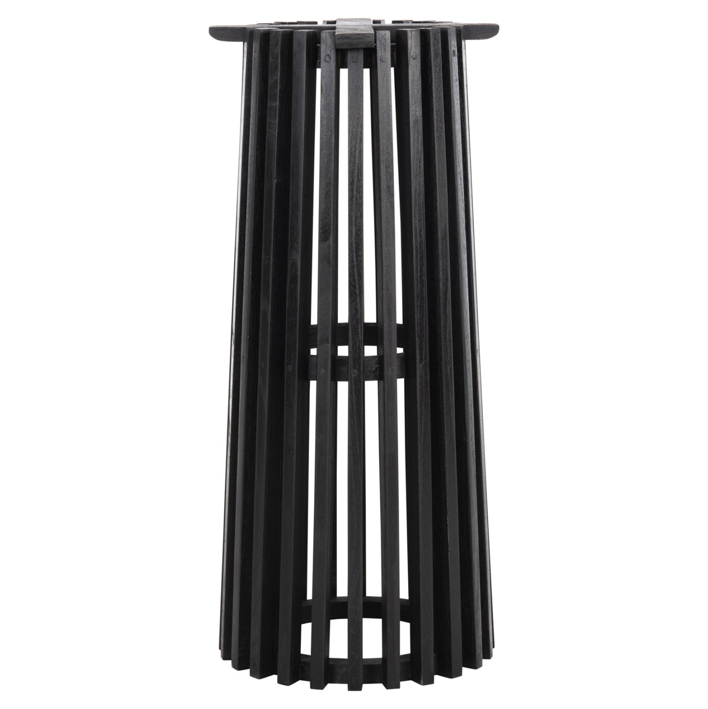 ΒΑΣΗ BAR STAND ΕΣΩΤ. ΧΩΡΟΥ ΜΕΣ. ΥΨΟΥΣ ΣΤΡΟΓΓΥΛΗ FRANTZ MINDI ΞΥΛΟ ΣΕ ΜΑΥΡΟ Φ40x90