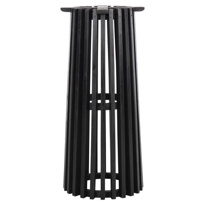 ΒΑΣΗ BAR STAND ΕΣΩΤ. ΧΩΡΟΥ ΜΕΣ. ΥΨΟΥΣ ΣΤΡΟΓΓΥΛΗ FRANTZ MINDI ΞΥΛΟ ΣΕ ΜΑΥΡΟ Φ40x90