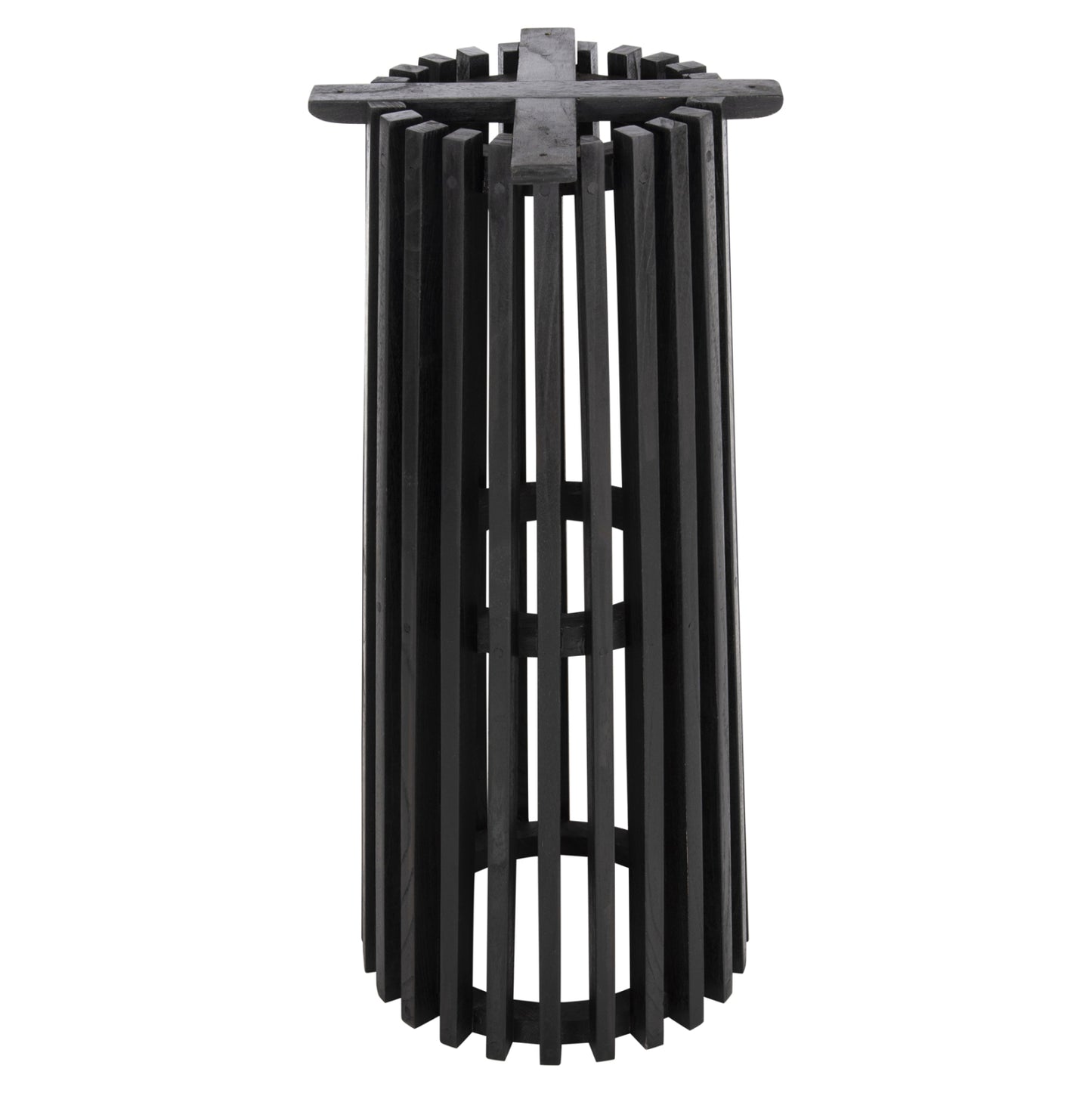 ΒΑΣΗ BAR STAND ΕΣΩΤ. ΧΩΡΟΥ ΜΕΣ. ΥΨΟΥΣ ΣΤΡΟΓΓΥΛΗ FRANTZ MINDI ΞΥΛΟ ΣΕ ΜΑΥΡΟ Φ40x90