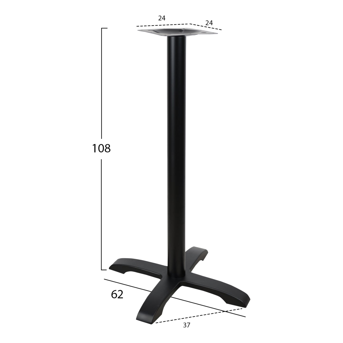 ΒΑΣΗ ΜΑΝΤΕΜΙ ΜΠΑΡ ΜΑΥΡΗ 62x62x108