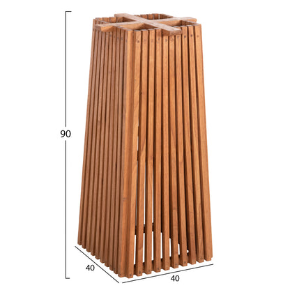 INDOOR BAR BASE MID-HEIGHT SQUARE FRANTZ MINDI WOOD NATURAL 40x40x90