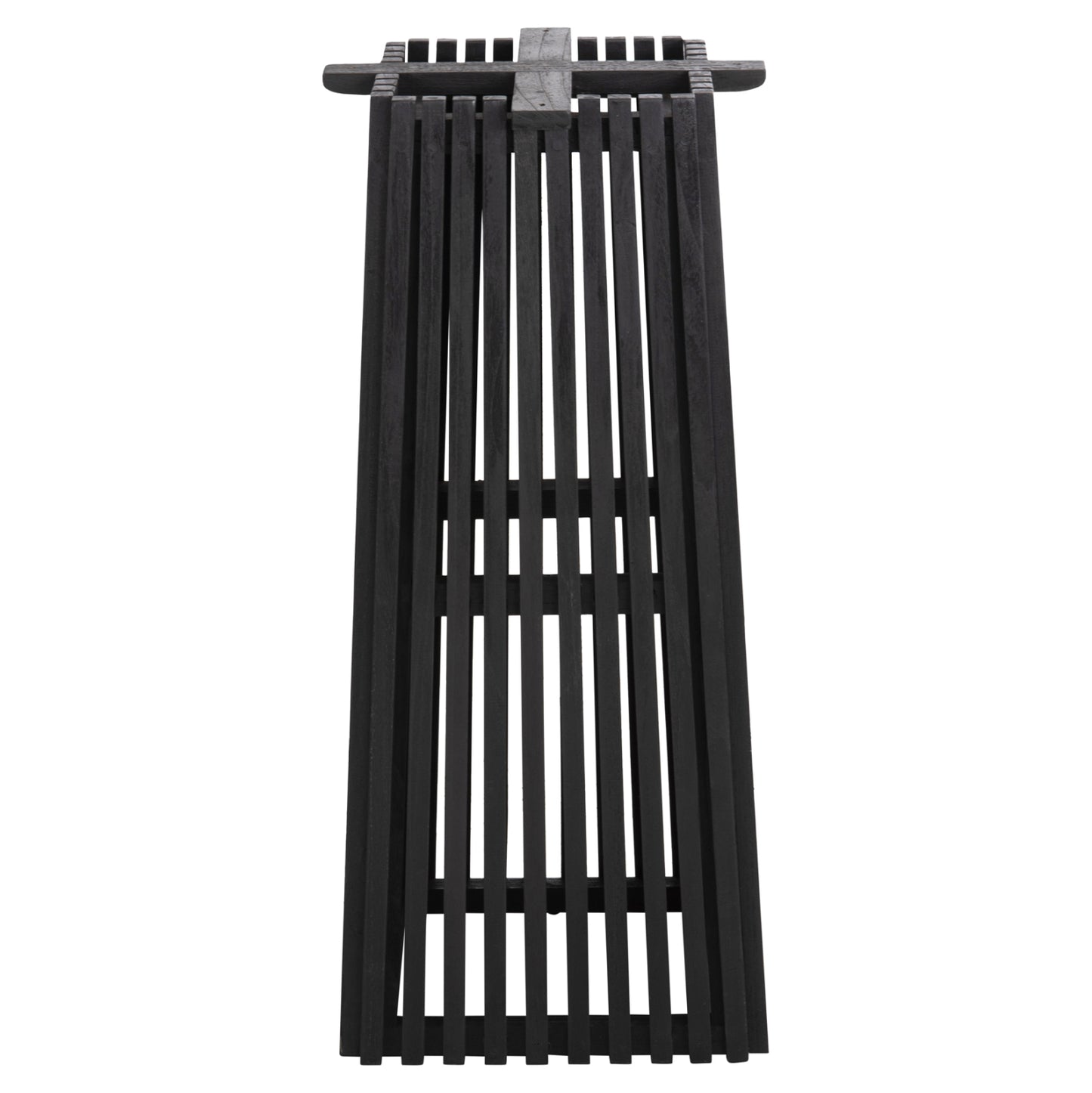INDOOR BAR BASE MEDIUM HEIGHT SQUARE FRANTZ BLACK MINDI WOOD 40x40x90