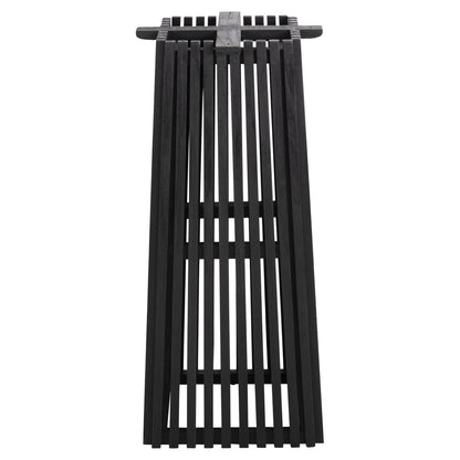 INDOOR BAR BASE MEDIUM HEIGHT SQUARE FRANTZ BLACK MINDI WOOD 40x40x90
