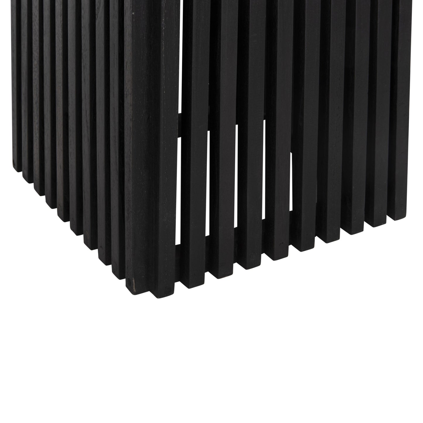 INDOOR BAR BASE MEDIUM HEIGHT SQUARE FRANTZ BLACK MINDI WOOD 40x40x90