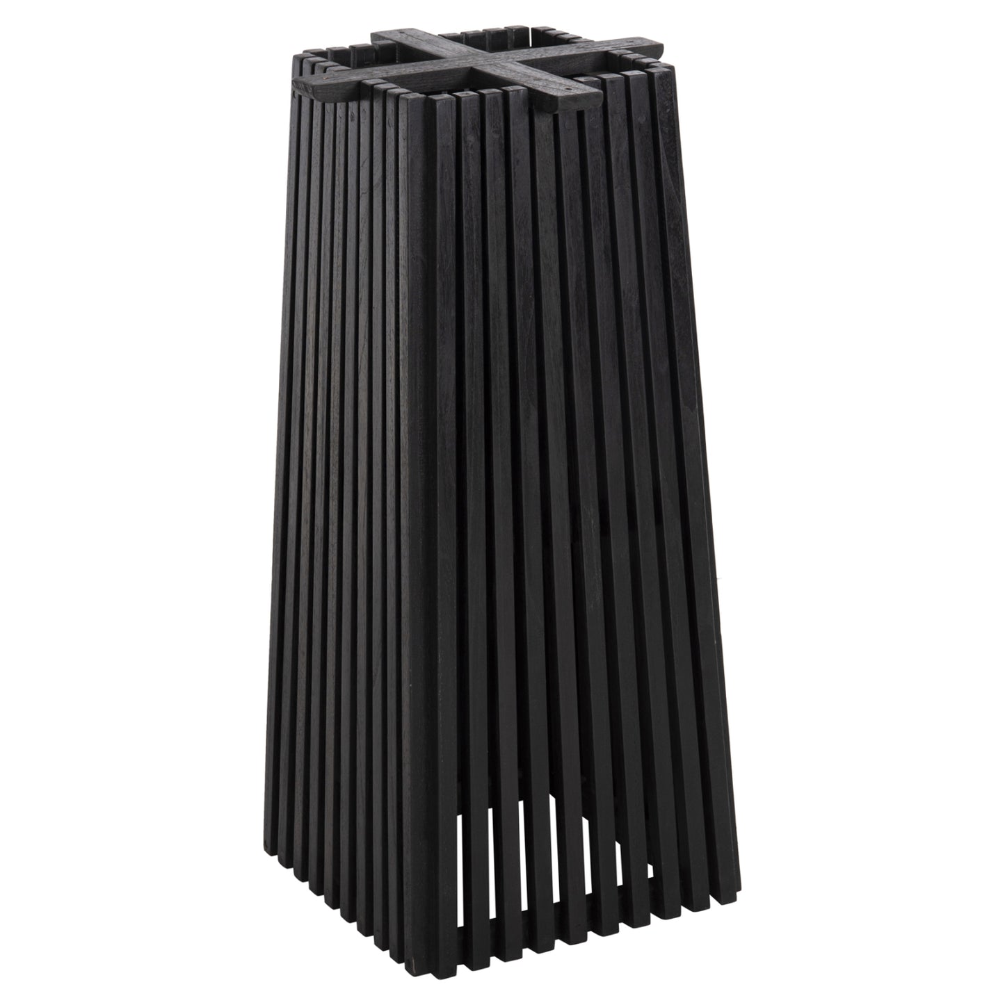 INDOOR BAR BASE MEDIUM HEIGHT SQUARE FRANTZ BLACK MINDI WOOD 40x40x90