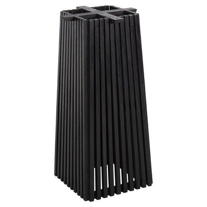INDOOR BAR BASE MEDIUM HEIGHT SQUARE FRANTZ BLACK MINDI WOOD 40x40x90