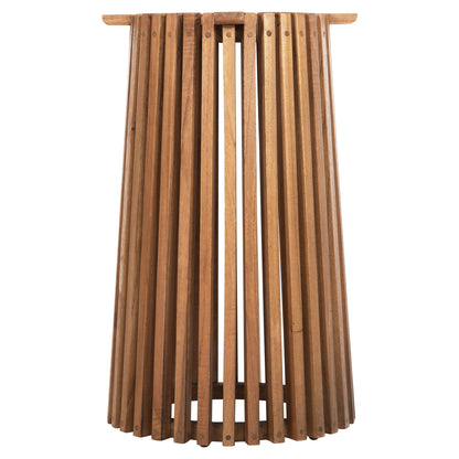 INDOOR ROUND TABLE BASE FRANTZ MINDI WOOD IN NATURAL COLOUR Φ45x73