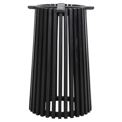 INDOOR TABLE BASE ROUND FRANTZ MINDI WOOD IN BLACK COLOUR D45x74