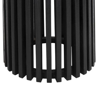 INDOOR TABLE BASE ROUND FRANTZ MINDI WOOD IN BLACK COLOUR D45x74