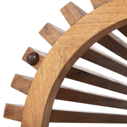INDOOR ROUND TABLE BASE FRANTZ MINDI WOOD IN NATURAL COLOUR Φ45x73