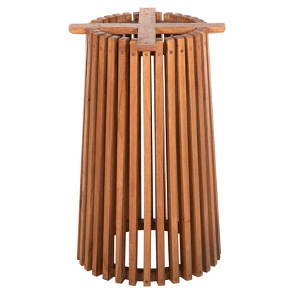 INDOOR ROUND TABLE BASE FRANTZ MINDI WOOD IN NATURAL COLOUR Φ45x73