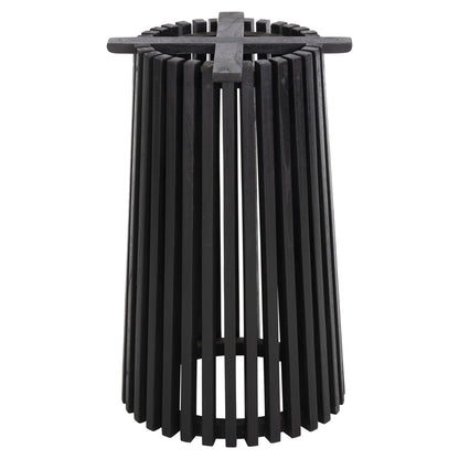 INDOOR TABLE BASE ROUND FRANTZ MINDI WOOD IN BLACK COLOUR D45x74