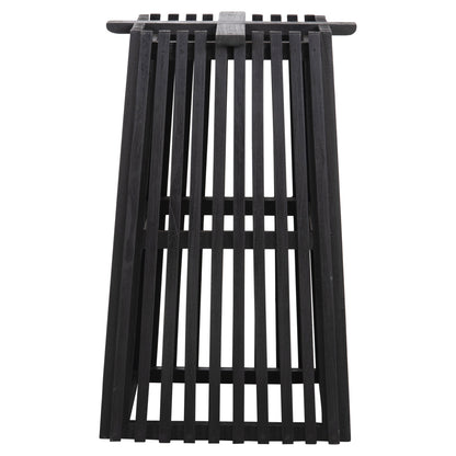 INDOOR SQUARE TABLE BASE FRANTZ MINDI WOOD IN BLACK 45x45x73
